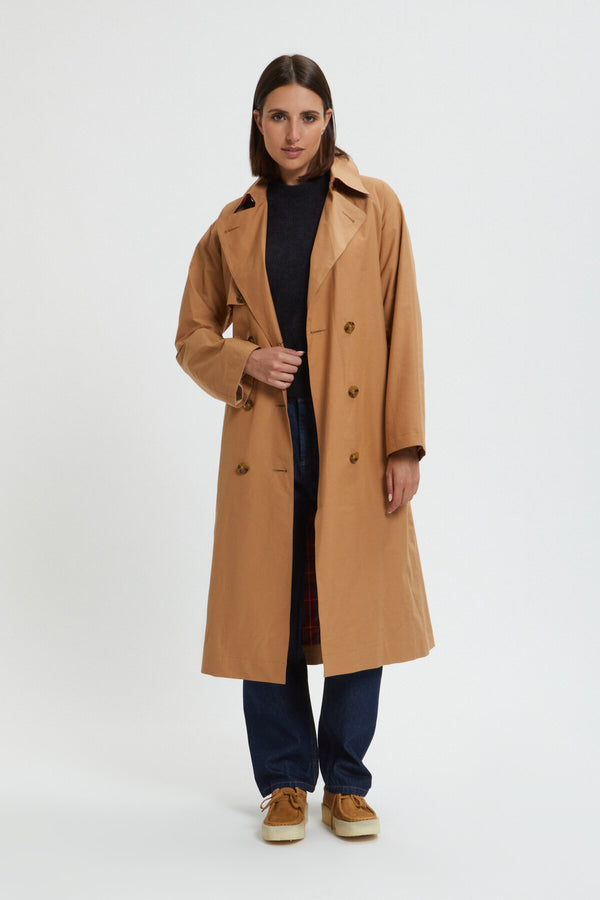 Klassischer Damen-Trenchcoat mit Gürtel