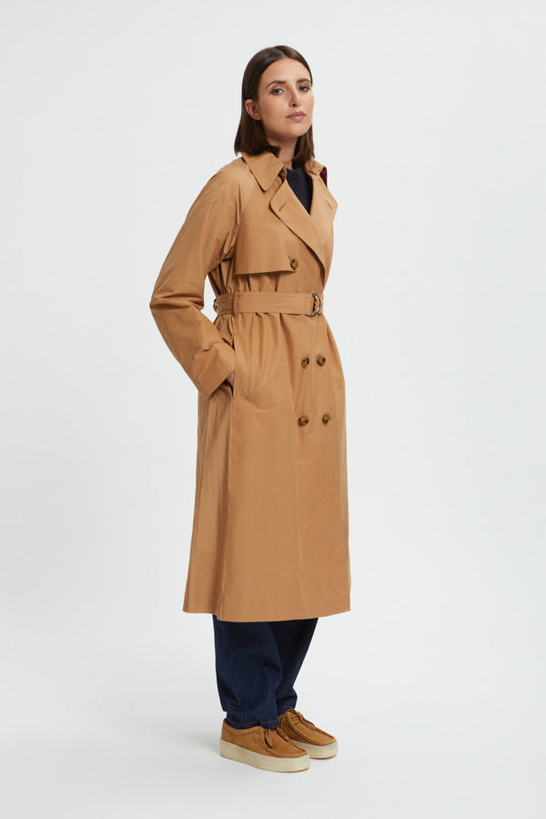 Klassischer Damen-Trenchcoat mit Gürtel