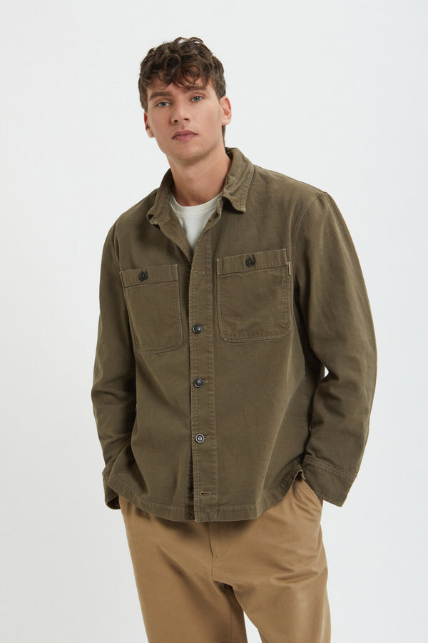 Overshirt in Canvas Tinto Capo