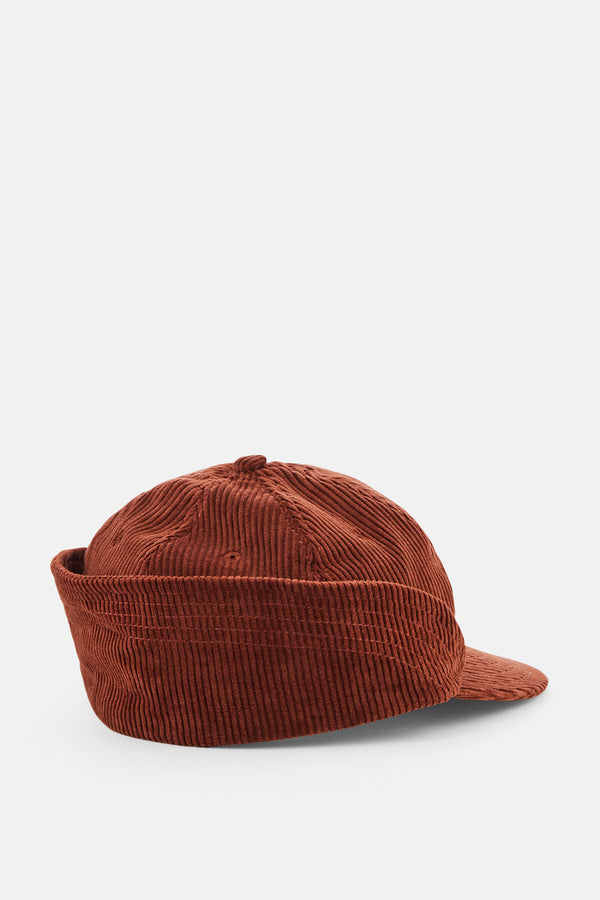 Cappello da pesca in velluto a coste